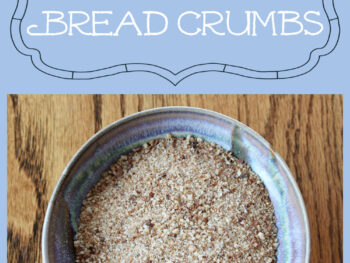 Learning how to make homemade bread crumbs is easy and can also make Italian bread crumbs
