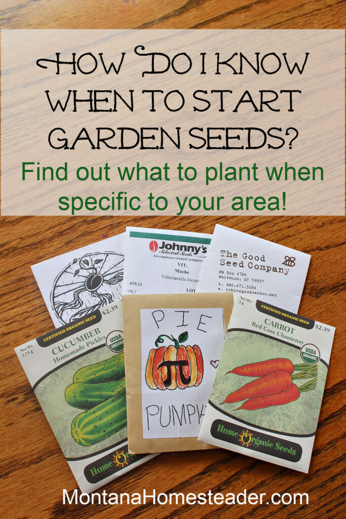 How Do I know when to start garden seeds